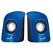 Genius SP-U115 speakers, portable speaker, USB powered, blue-black