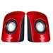Genius SP-U115 speakers, portable speaker, USB powered, red and black