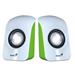 Genius SP-U115 speakers, portable speakers, USB power, white-green