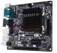 GIGABYTE MB J3455N-D3H, Quad-Core Celeron® J3455 (2.3 GHz), Intel J3455, 2xDDR3L SO-DIMM, VGA, Thin