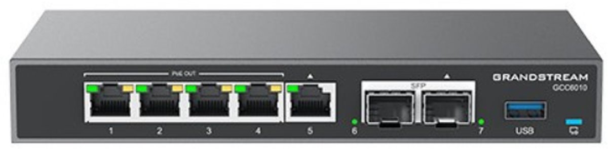 Grandstream GCC6010 all-in-one solution (VPN router, Firewall, PoE switch and IP PBX)