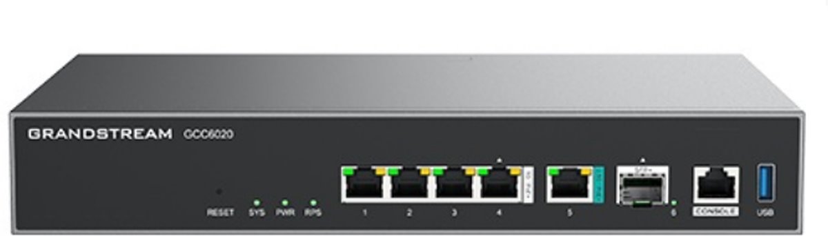 Grandstream GCC6020 all-in-one solution (VPN router, NGFW, PoE switch and IP PBX)