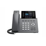 Grandstream GRP2624 SIP phone, 2.8" TFT colour display, 4 SIP accounts, 4 pr. buttons., 2x10/100Mb, WiFi, BT