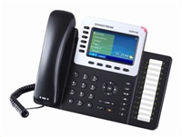 Grandstream GXP-2160, 4.3" color display, 6x SIP, 2x 10/100/1000 ports, PoE, HD audio, conferencing, Bluetooth