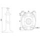 Hikvision DS-1203ZJ - pendant mount for cameras, white