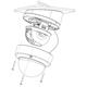 Hikvision DS-1259ZJ - inclined ceiling mount for DS-2CD21xx cams