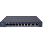 Hikvision DS-3E1310P-EI/M PoE Smart managed switch, 8x PoE, 60W