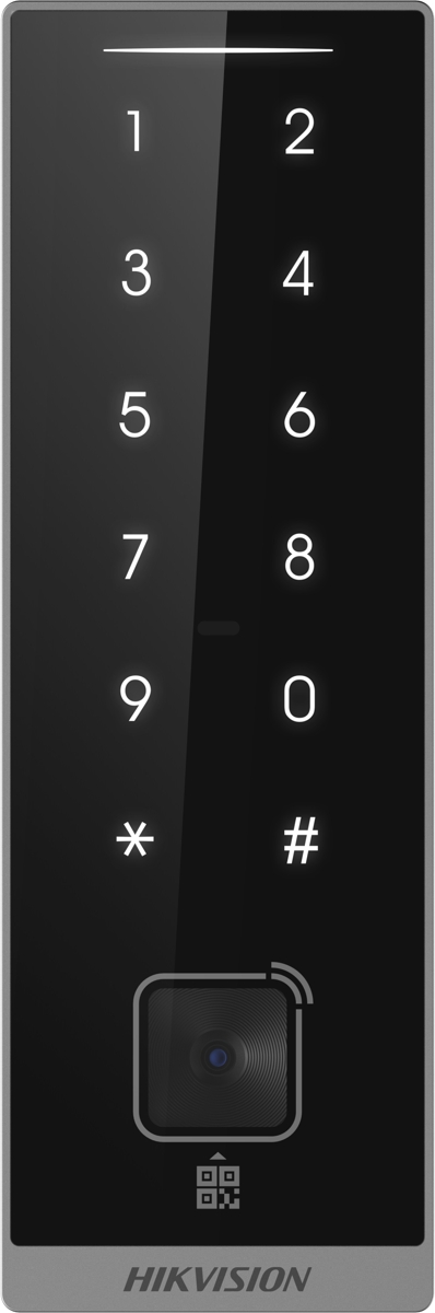 Hikvision DS-K1105EMKB-QR - M1/EM Card and QR Code Reader with Keyboard