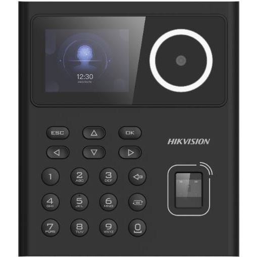 Hikvision DS-K1T320MFWX - Face recognition terminal, 2.4" display, Mifare card reader, fingerprint