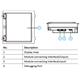 Hikvision DS-KD-INFO - information name module with backlight for IP intercoms