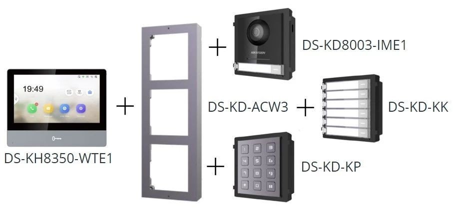 Hikvision Hikvision DS-KD-KP Modular Port Station Module Keyboard Video Intercom Accessory 