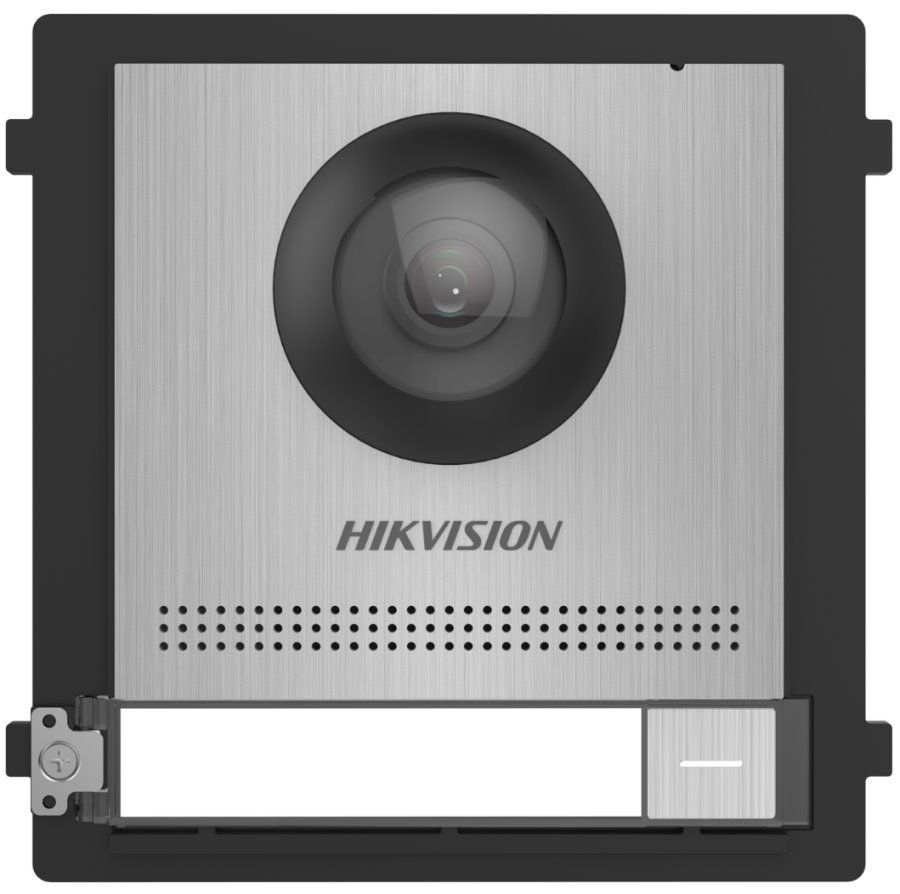 Hikvision DS-KD8003-IME2/S - 2-line intercom, 1x button, HD camera, stainless steel