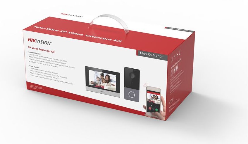 Hikvision DS-KIS603-P(B)(O-STD) IP intercom kit | Discomp