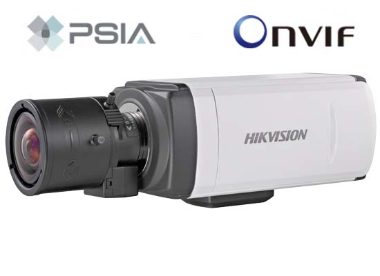 Hikvision IP box camera DS-2CD864FWD-E, 1,3MP, 1280x960, 25fps, WDR, 3D DNR, IR cut, bez objektivu, SD/SDHC slot, DC12