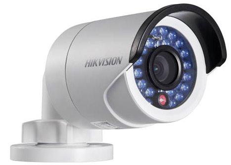 Hikvision IP bullet camera DS-2CD2012-I, 1,3 MP, 1280x960, 25fps, IP66, 20m IR, IRcut, obj. 4mm, DC12V/PoE