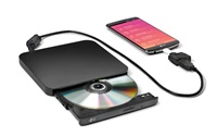 HITACHI LG - externí mechanika DVD-W/CD-RW/DVD±R/±RW/RAM/M-DISC GP95NB70, Ultra Slim, OTG konektor,