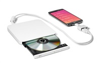 HITACHI LG - externí mechanika DVD-W/CD-RW/DVD±R/±RW/RAM/M-DISC GP95NW70, Ultra Slim, OTG konektor,