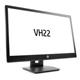 HP LCD VH22 LED 21.5"wide, (TN, 1920x1080, 5ms, 1000:1, 250 nits, VGA, DP, DVI-D)