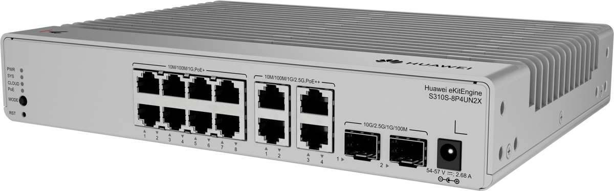 Huawei S310S-8P4UN2X 2.5G Cloud PoE Switch