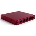 Installation box CASE1D2REDU6, 3 LAN, 6x SMA, USB, Red