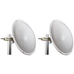 Jirous JRC-24 MIMO, Dish antenna dual polarization 24dBi (2pack) Nfemale