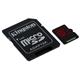 Kingston 128GB Micro SecureDigital (SDXC UHS-I) Card, Class 3 + SD adaptér