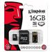 Kingston 16 gigabytes Multi Kit / Mobility Kit - 16 gigabytes MicroSDHC (Class 10) Card Adapter