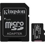 KINGSTON 256GB microSDHC CANVAS Plus Memory Card 100MB/s UHS-I + adapter