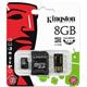 Kingston 8 gigabytes Multi Kit / Mobility Kit - 4 gigabytes MicroSDHC Card Adapter