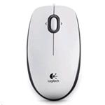 Logitech B100 Optical Mouse White, USB, White