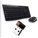 Logitech Wireless keyboard mouse Wireless Desktop MK270, CZ, Unifying