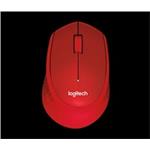 Logitech Wireless Mouse M330 Silent Plus, red