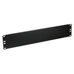 Masterlan blind cover panel 2U, black