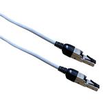 Masterlan comfort patch cable SSTP, Cat 6A, 0,25m, gray, Rotating plug RJ45 180°