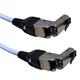Masterlan comfort patch cable SSTP, Cat 6A, 5m, gray, Rotating plug RJ45 180°