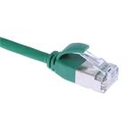 Masterlan comfort patch cable U/FTP, extra slim, Cat6A, 0,25m, green, LSZH