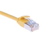 Masterlan comfort patch cable U/FTP, extra slim, Cat6A, 0,25m, yellow, LSZH