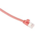 Masterlan comfort patch cable U/FTP, flat, Cat6A, 0,25m, red, LSZH