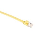 Masterlan comfort patch cable U/FTP, flat, Cat6A, 0,25m, yellow, LSZH