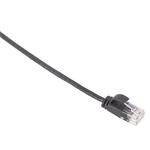 Masterlan comfort patch cable UTP, extra slim, Cat6, 0,25m, black