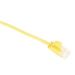 Masterlan comfort patch cable UTP, extra slim, Cat6, 0,25m, yellow