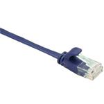 Masterlan comfort patch cable UTP, flat, Cat6, 0,25m, blue