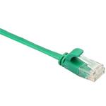 Masterlan comfort patch cable UTP, flat, Cat6, 0,25m, green