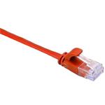 Masterlan comfort patch cable UTP, flat, Cat6, 1m, red