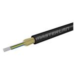 Masterlan DROPX universal fiber optic drop cable - 16F 9/125, SM, LSZH, black, G657A2, 1m