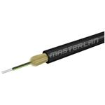 Masterlan DROPX universal fiber optic drop cable - 4F 9/125, SM, LSZH, black, G657A2, 1m