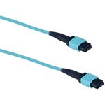 Masterlan fiber optic MPO patch cord, MPOupc/MPOupc, female, MM, OM3, 12 fibers, Type B, 1m