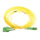Masterlan fiber optic patch cord, LCapc-SCapc, Singlemode 9/125, duplex, 10m