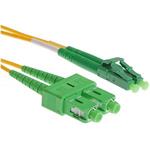 Masterlan fiber optic patch cord, LCapc-SCapc, Singlemode 9/125, duplex, 10m