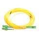 Masterlan fiber optic patch cord, LCapc-SCapc, Singlemode 9/125, duplex, 20m